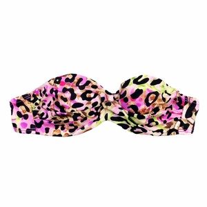 Victoria’s Secret swim leopard bikini top 32A